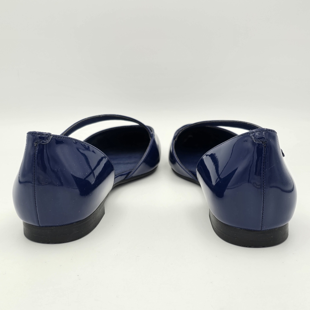 Calvin Klein Women's Sannie Pointy Toe Dress Flats, Blue Patent Leather, Sz 9.5M - Picture 6 of 11